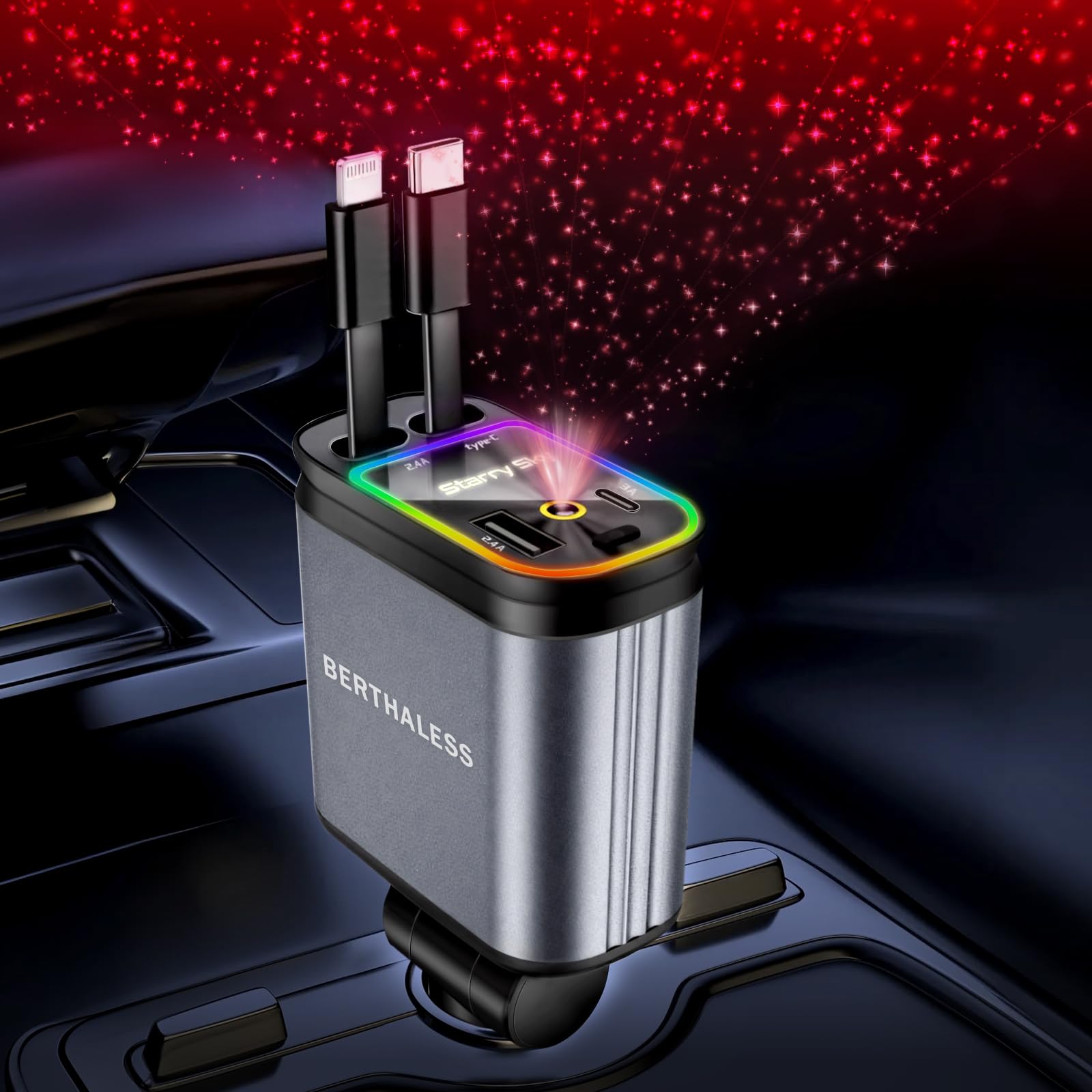 4-in-1 Fast Charging Car Charger