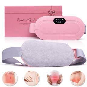 Portable Menstrual Heating Pad – Cordless Electric Waist Massager with 3 Heat Levels