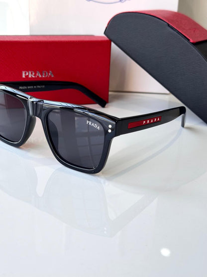 PRADA SHINY BLACK SUNGLASSES – PREMIUM COLLECTION