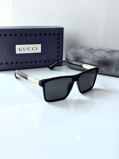 GUCCI GLOSSY BLACK SUNGLASSES – PREMIUM COLLECTION